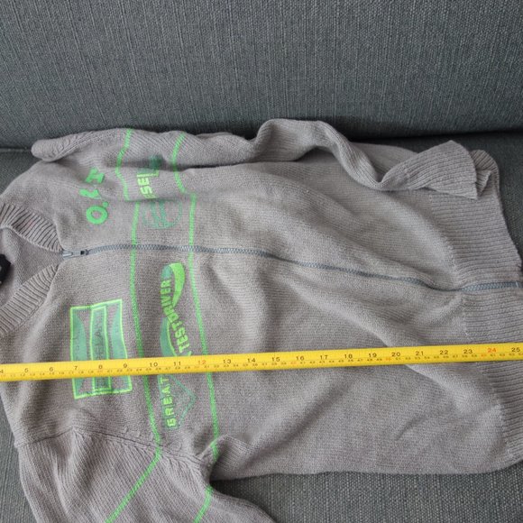 Diesel Official Dieseland Great Testdriver O.R.T. Zip Up Grey Sweater Size L - Picture 16 of 16
